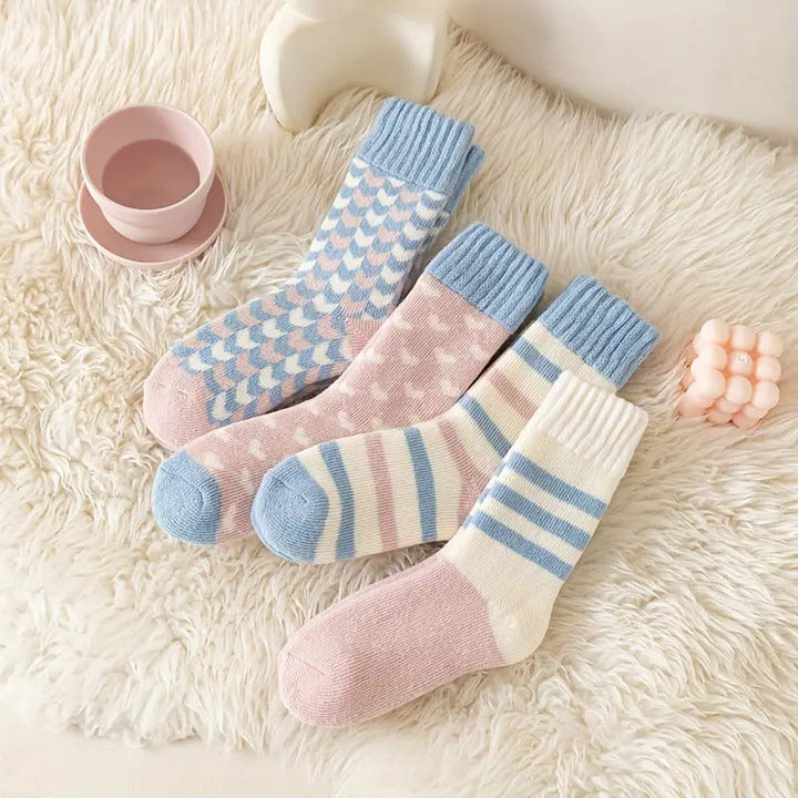 Premium Prism Thickened Terry Cotton Women Socks