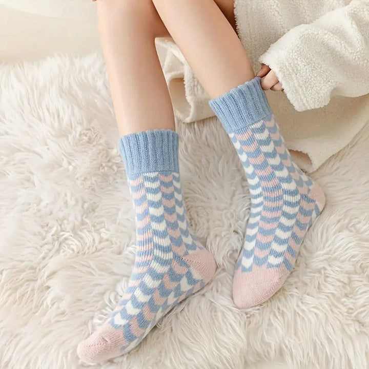 Premium Prism Thickened Terry Cotton Women Socks