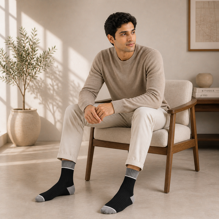 Casual Striped Cotton Socks Edition