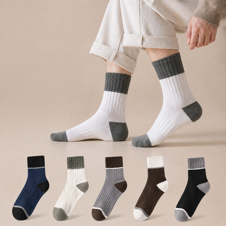 Casual Striped Cotton Socks Edition