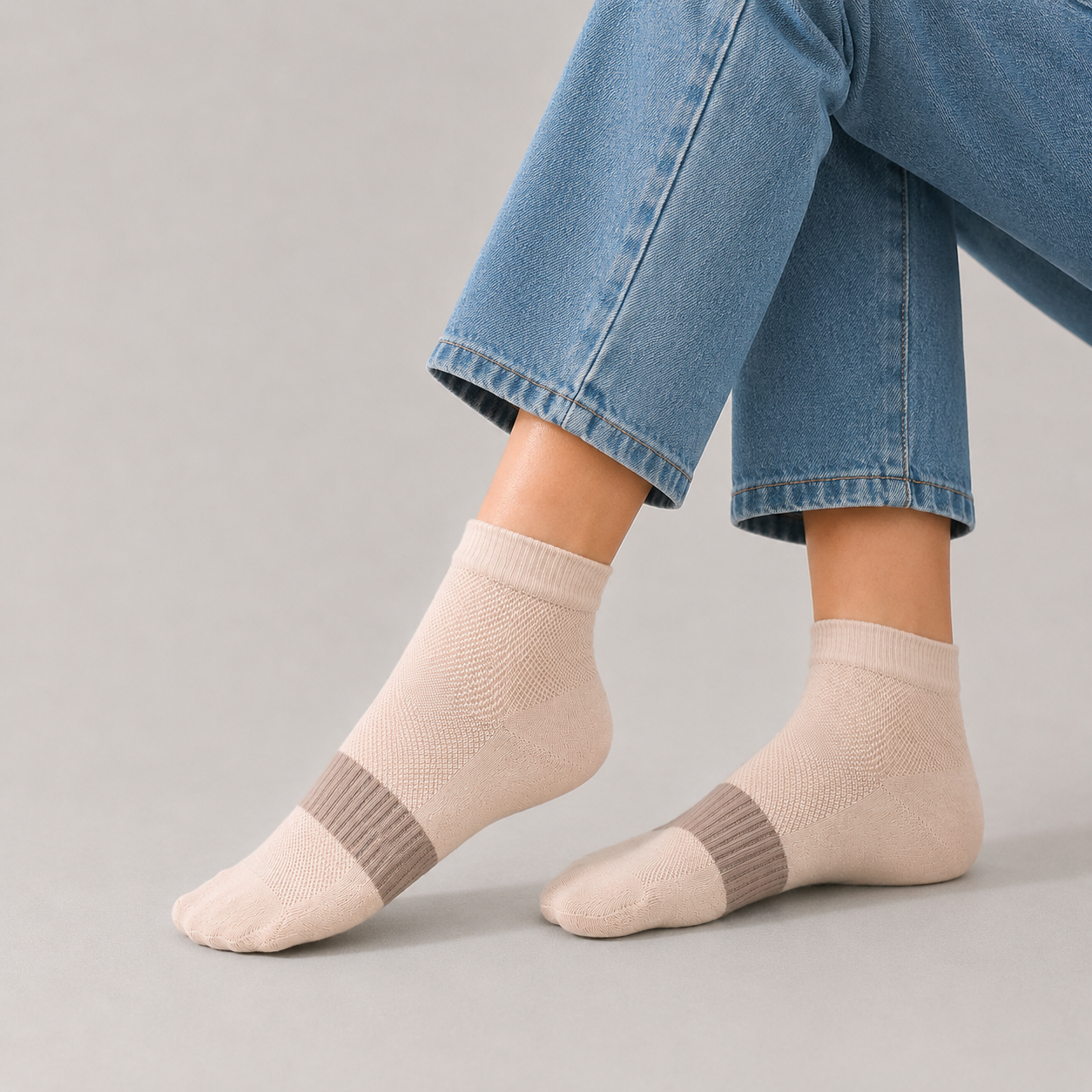 Flow360 Ankle Length Socks Edition - BEIGE