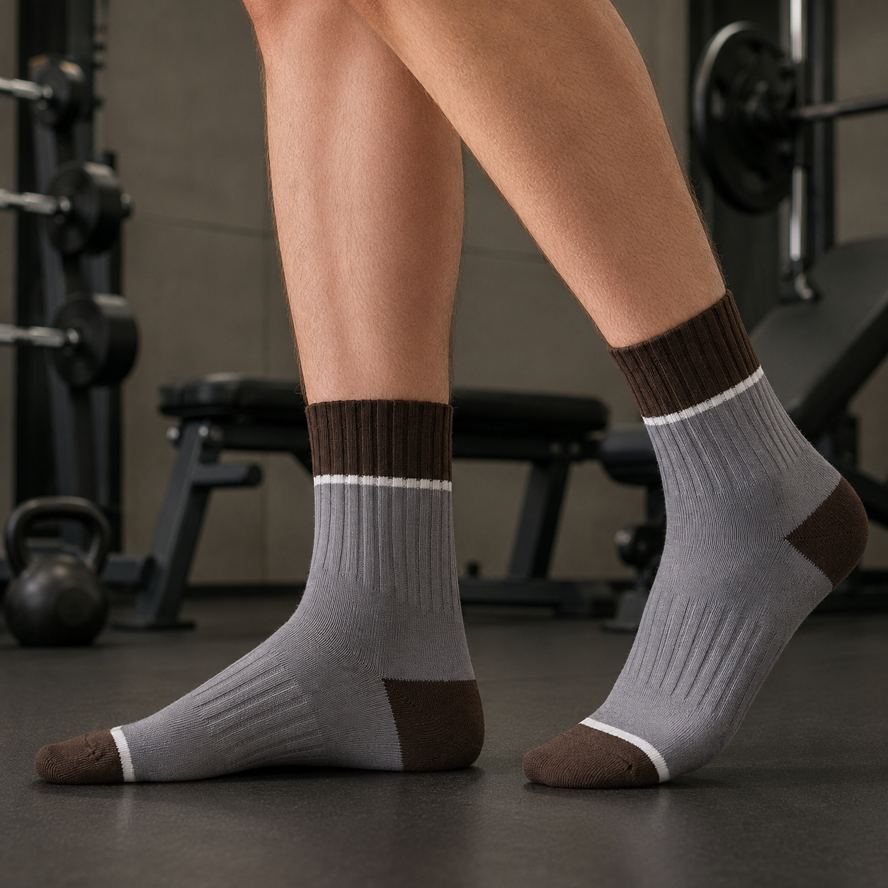 Casual Striped Cotton Socks Edition - GRAY