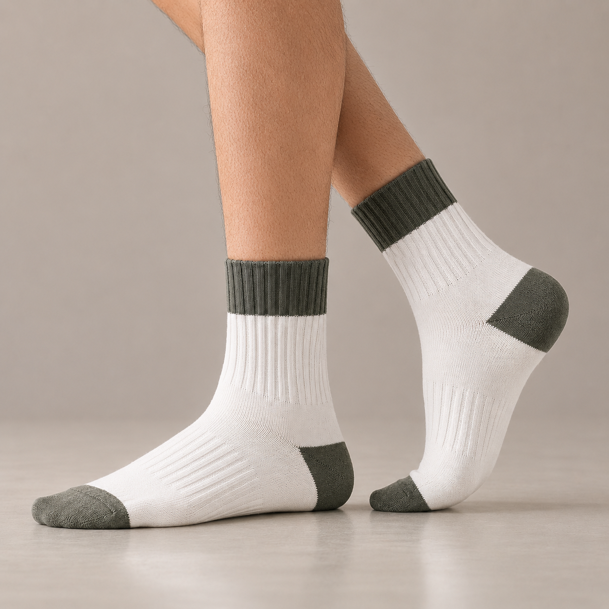 Casual Striped Cotton Socks Edition - WHITE
