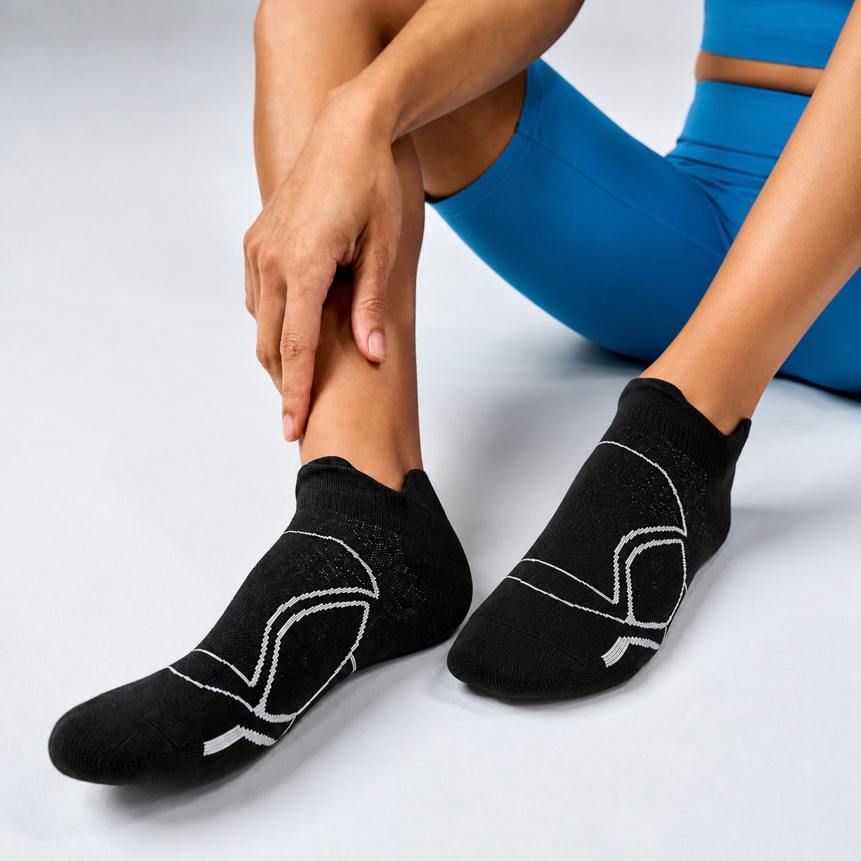 Pulse Running Sports Socks - BLACK
