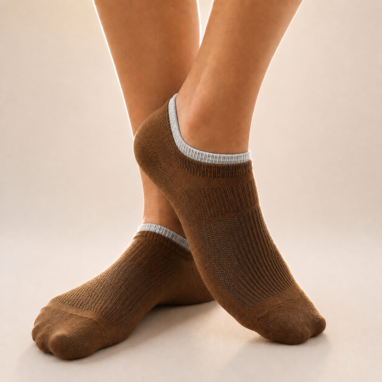 Premium DualGrip Socks - BROWN