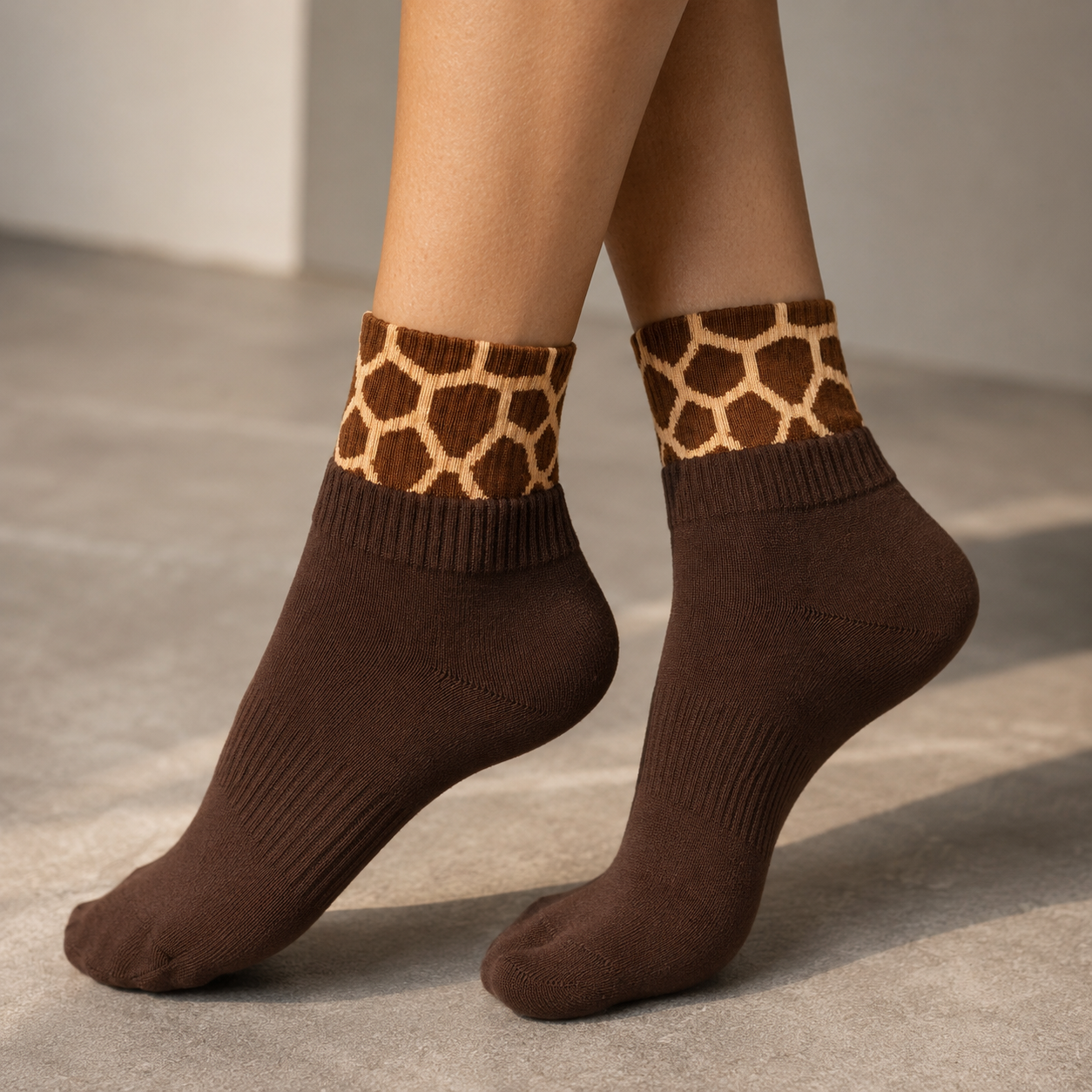 Savanna Dualgrip Edition Socks - GIRAFFE PRINT