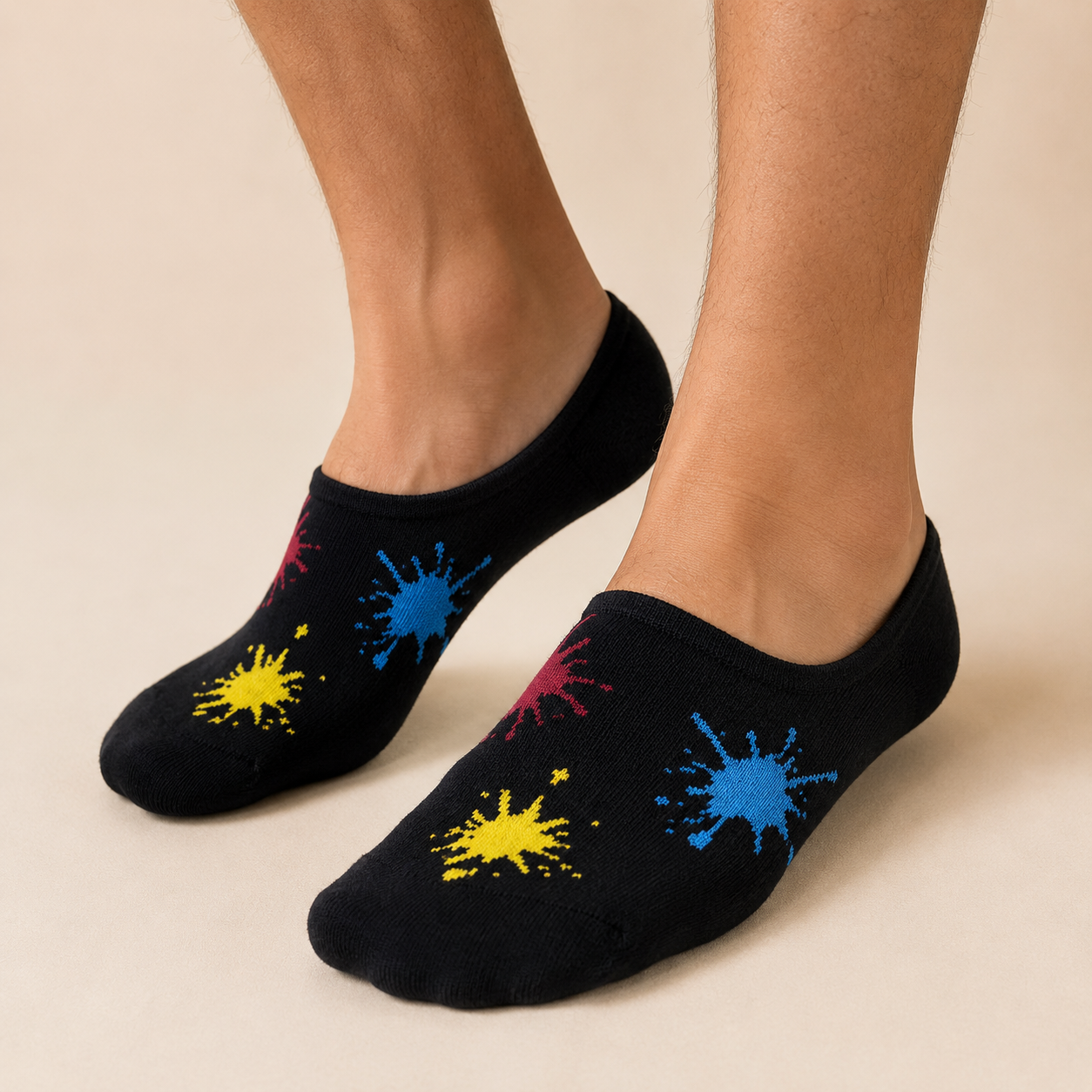 Color Burst Invisible Socks