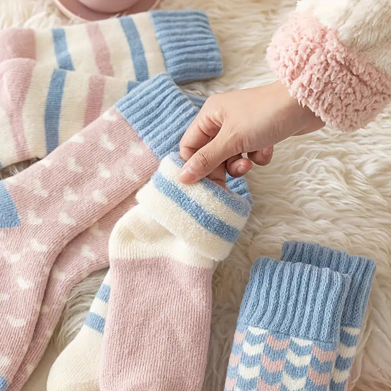 Premium Prism Thickened Terry Cotton Women Socks