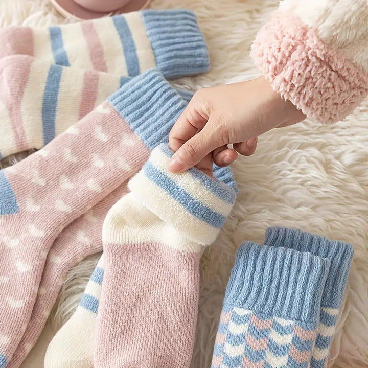 Premium Prism Thickened Terry Cotton Women Socks